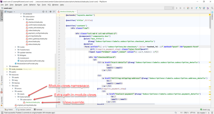 Customize Module View | Laraship