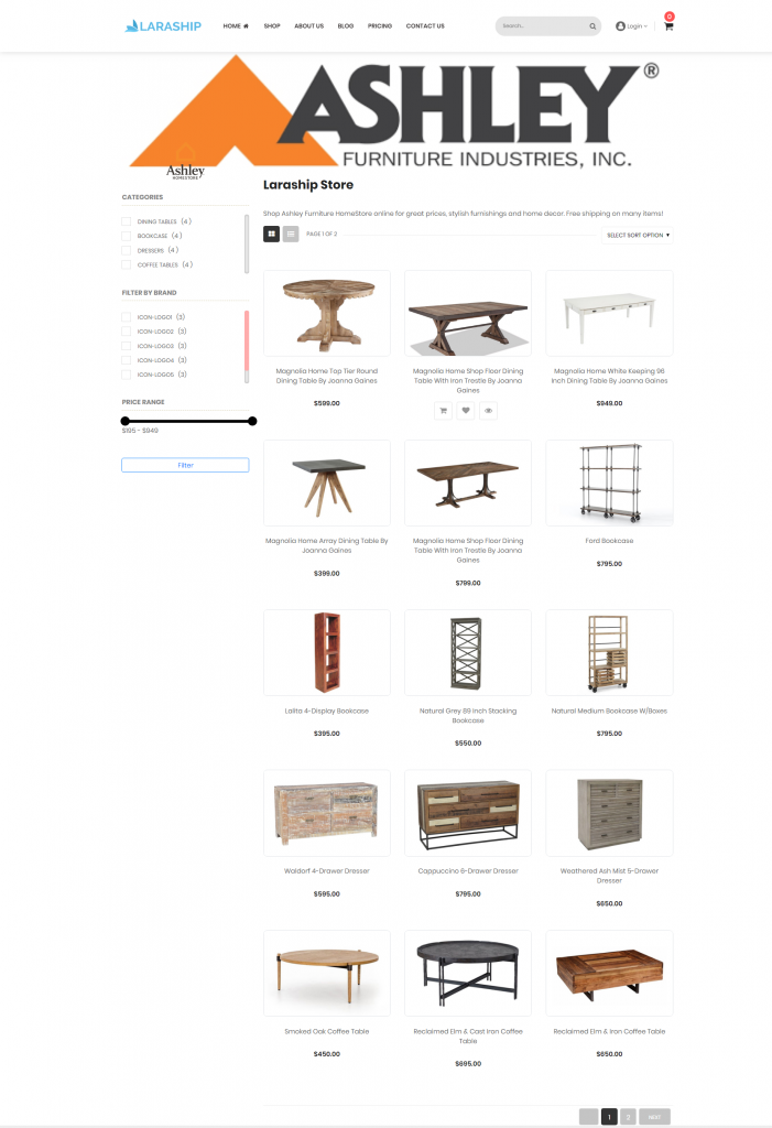 Laraship Laravel Marketplace frontend theme