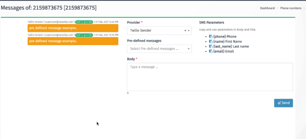 SMS Newsletter and Messaging Module | Laraship